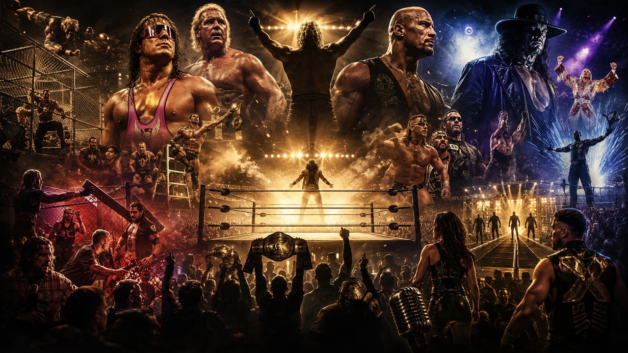 Editorial photograph illustrating WWE: Why Wrestling Still Matters To Sports Storytelling