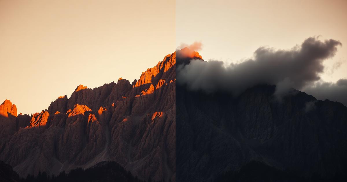 Mountain landscape representing the contrast between ordered creation and human rebellion
